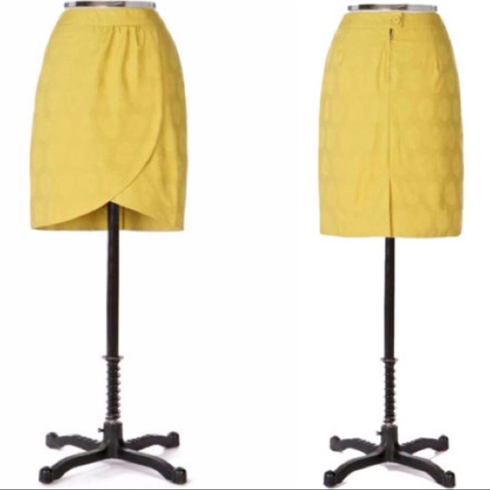 Anthropologie Edme&Esyllte mustard yellow skirt-DA5